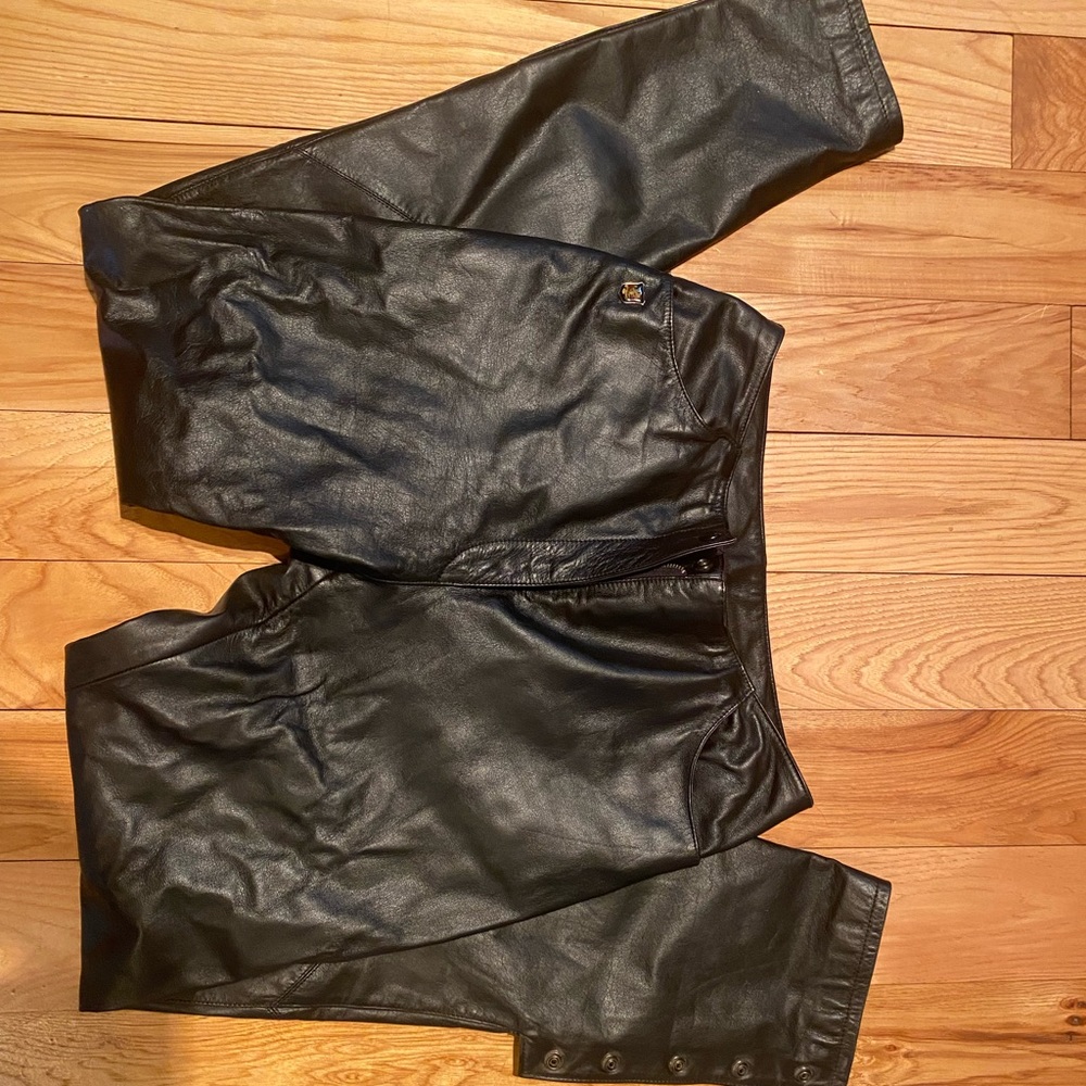 Womens leather Harley Davidson pants